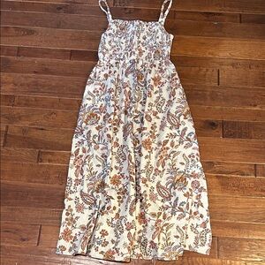 OLD NAVY Floral Maxi Dress in Cream with floral pattern
